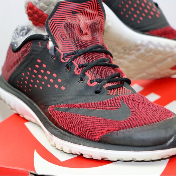 Nike Free Hyperfeel TR Red Black Running Training Shoes Men’s Size 8.5 - Picture 5 of 7